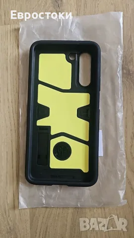 Калъф Spigen Tough Armor, проектиран за Samsung Galaxy S21 FE (2021) – черен, снимка 9 - Калъфи, кейсове - 49785650
