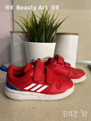 Детски червени маратонки Adidas 22 размер, снимка 8 - Детски маратонки - 40352261