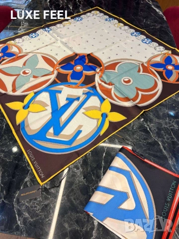 Дамски Шалове - Коприна ⚜️ Louis Vuitton , снимка 8 - Шалове - 53021273