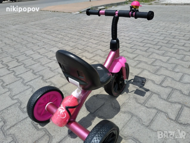BYOX Триколка Cavalier Lux розов, снимка 7 - Детски велосипеди, триколки и коли - 53564225