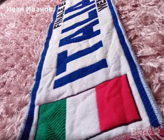 Уникален шал на финала на Евро 2020 - Италия/Англия, снимка 3 - Футбол - 49320819