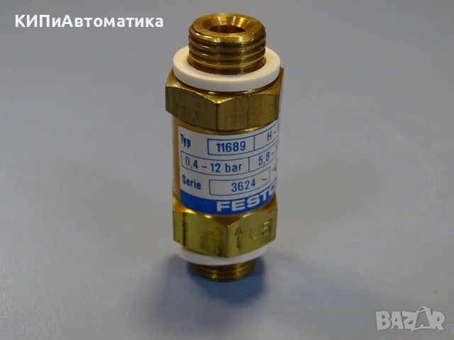 възвратен клапан Festo H-1/4B NON-RETURN VALVE Festo 11689, снимка 3 - Резервни части за машини - 50505484