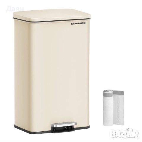 Кухненски кош за боклук SONGMICS, 40L, плавно затваряне