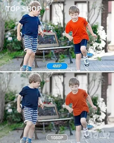 Нова Безжична - 4MP камера в крушка, 2.5K CCTV Сигурност Дом Охрана Наблюдение, снимка 3 - Камери - 49638598