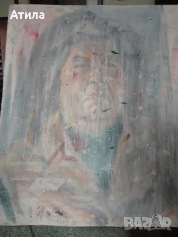 картина  56/46 см двустранна, снимка 6 - Картини - 47211656