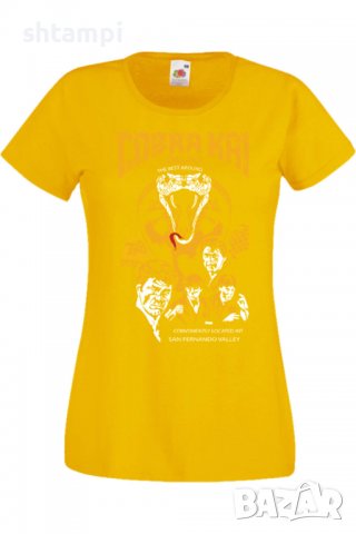 Дамска тениска Cobra Kai BEST DOJO,Филм,Игра,superhero,Изненада,Подарък,Повод,, снимка 10 - Тениски - 37727863