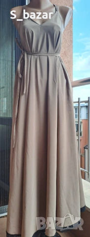 Пясъчна рокля с гол гръб,one size, снимка 2 - Рокли - 53443862