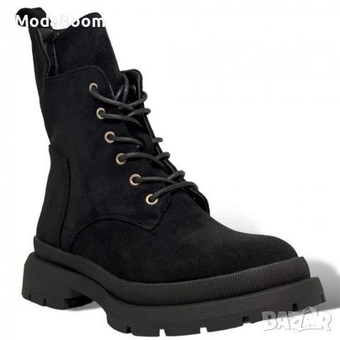 Дамски боти велур , снимка 2 - Дамски боти - 40188290