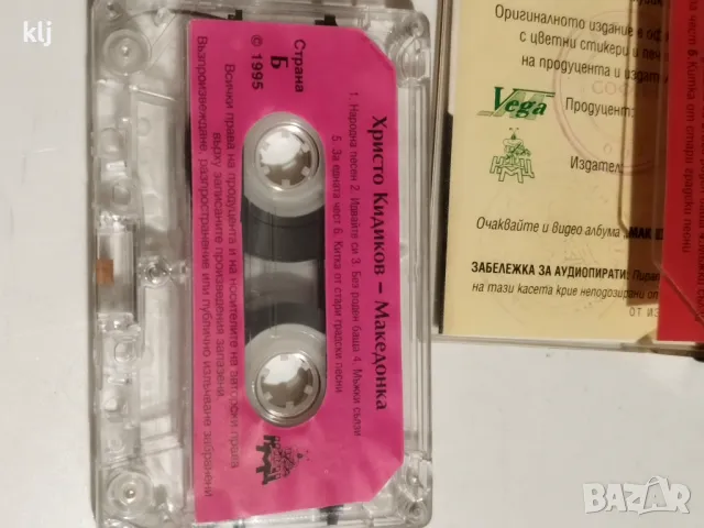 Аудио касета с албум на Христо Кидиков , снимка 7 - Аудио касети - 47656648