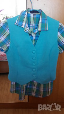 Дамска риза къс ръкав с елек, снимка 6 - Ризи - 28828871