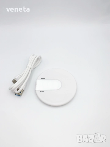 Ултратънко безжично зарядно устройство Qi, съвместимо с всички смартфони и AirPods 2  , снимка 2 - Безжични зарядни - 51958217