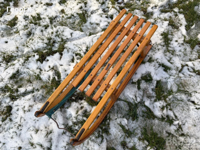 Швейцарска дървена шейна Davos, снимка 2 - Зимни спортове - 53202467