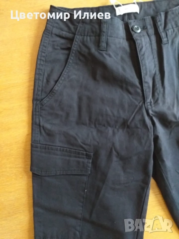 Черен панталон Манго за момчета, снимка 4 - Детски панталони и дънки - 53454885