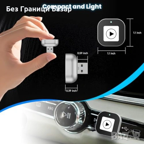 Нов USB безжичен CarPlay Android Auto адаптер за автомобил кола музика, снимка 8 - Друга електроника - 53032128