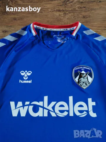 Oldham Athletic x hummel 2019-20 Home Kit - мъжка футболна тениска КАТО НОВА Л, снимка 3 - Тениски - 50169835