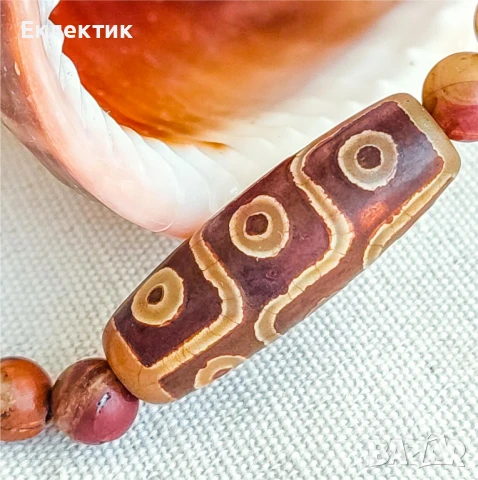 Дзи гривна с мъниста от регалит, снимка 9 - Гривни - 50776575