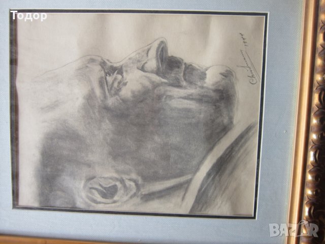 Стара картина подписана  3 райх 1944, снимка 3 - Картини - 26709148