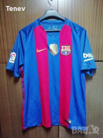 Barcelona Lionel Messi Nike оригинална тениска фланелка Барселона Меси размер L , снимка 2 - Тениски - 43430202