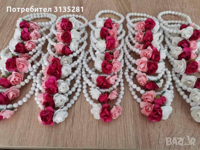 Сватбени бутониери гривни, снимка 3 - Декорация - 33623337