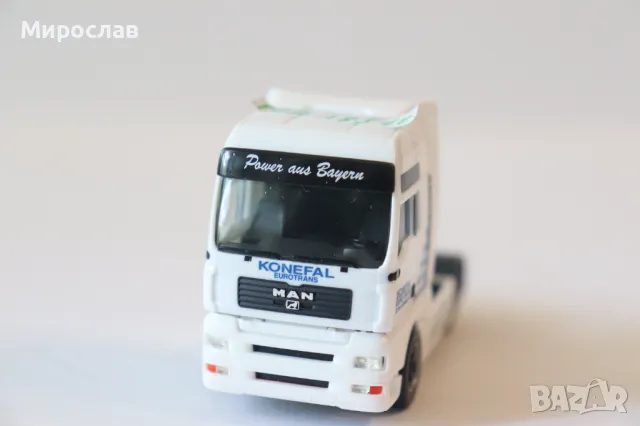 HERPA 1:87 H0 MAN TGA ВЛЕКАЧ КАМИОН TIR МОДЕЛ, снимка 7 - Колекции - 50024077