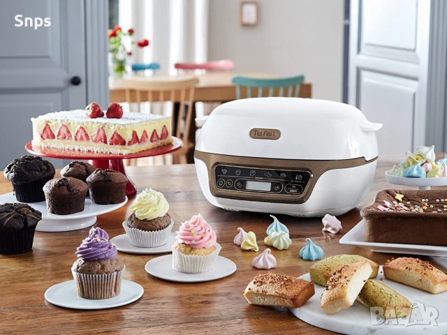 Уред за печене на мъфини Tefal 4 форми 5 програми, съвместими с Crispybake KD802112