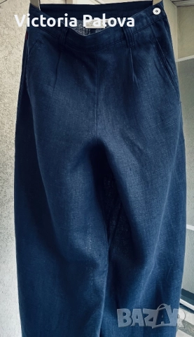 Ултра модерен ленен панталон JACKPOT BY CARLI GRY, снимка 11 - Панталони - 52085720