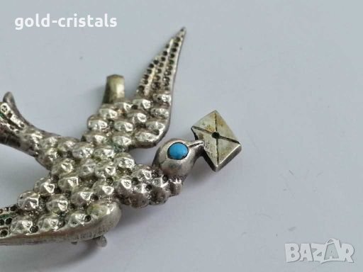 Антикварна брошка, снимка 2 - Антикварни и старинни предмети - 28757656