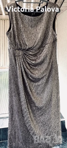 Коктейлна златисто- сребриста  рокля  LAURA , снимка 18 - Рокли - 50506890