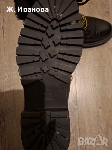 Продавам черни, кожени - италиански, дамски ботуши, номер 42, снимка 3 - Дамски ботуши - 52932747