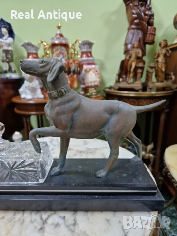 Прекрасна антикварна стара френска метална фигура статуетка , снимка 6 - Антикварни и старинни предмети - 50888501