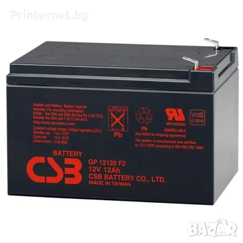 Батерия за UPS и други устройства CSB GP 12120 12V 12Ah - НОВА - ГАРАНЦИЯ! Фактура., снимка 1 - UPS захранвания - 44127007