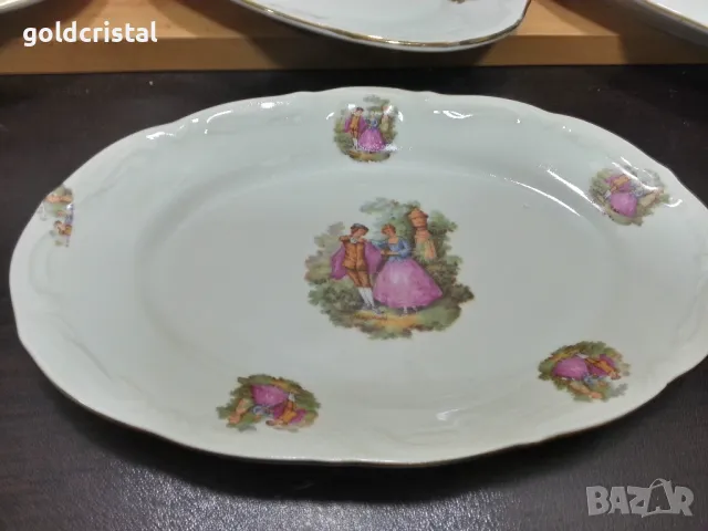 Стар български порцелан изида чинии елипси , снимка 8 - Антикварни и старинни предмети - 49691388