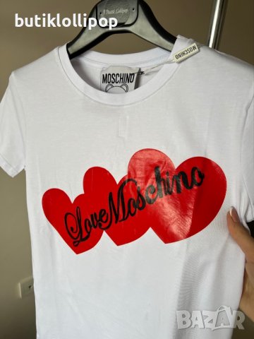 Тениска love moschino , снимка 2 - Тениски - 39633793