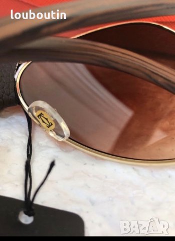 Cartier унисекс мъжки слънчеви очила с кожа и дървени дръжки 3 в 1, снимка 13 - Слънчеви и диоптрични очила - 28356030