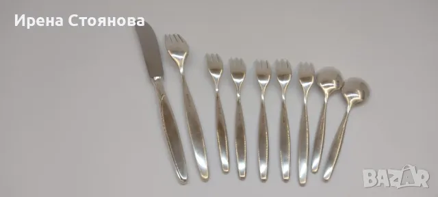 Единични бройки твърдо посребрени прибори за хранене, серия  Form Heidelberg  WMF 90