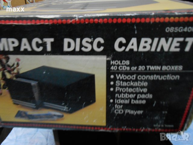 Кутия за съхранение на компакт дискове compact disk cabinet 085G40FB, снимка 1 - DVD дискове - 28412420