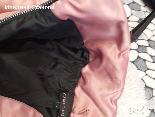 Сатенено зиимно яке, снимка 5 - Якета - 53430633