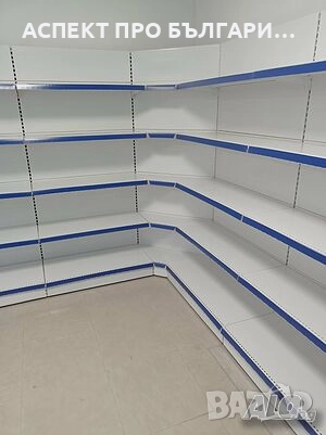 Островни /двустранни стелажи за магазини, супермаркети, аптеки, снимка 5 - Стелажи и щандове - 52158236
