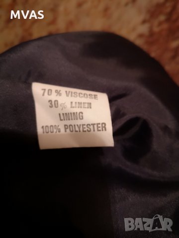Удължен втален блейзър двубортен кариран S размер дамско сако, снимка 4 - Сака - 32337095