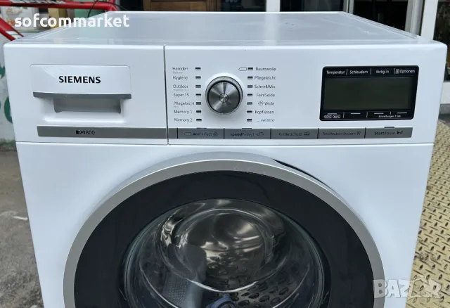 Пералня Siemens 8 kg| 1400 оборота| iQ800, снимка 1