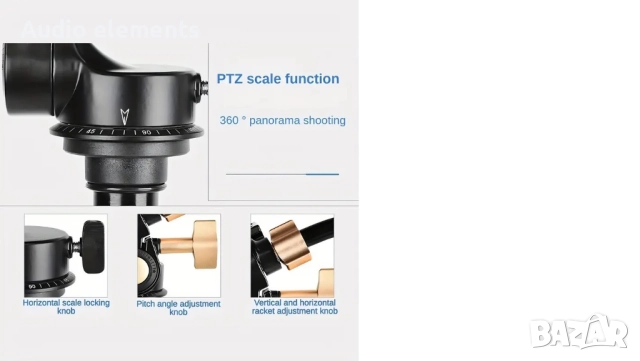 Фото видео глава за статив, снимка 4 - Чанти, стативи, аксесоари - 52226417