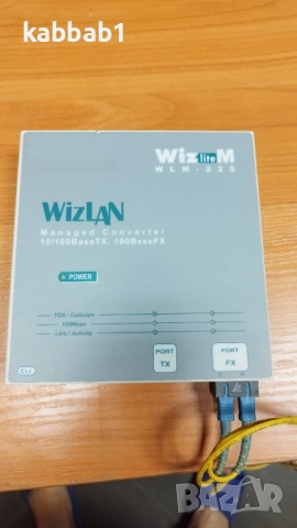 Wizlan - WLM-220 преобразувател на оптичен сигнал - влакна - конвертор, снимка 4 - Други - 52997154