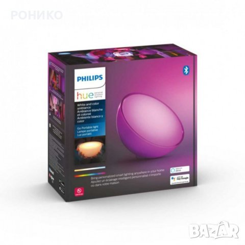 Philips HUE Настолна лампа Hue Go Бял RGB, снимка 3 - Настолни лампи - 43117897