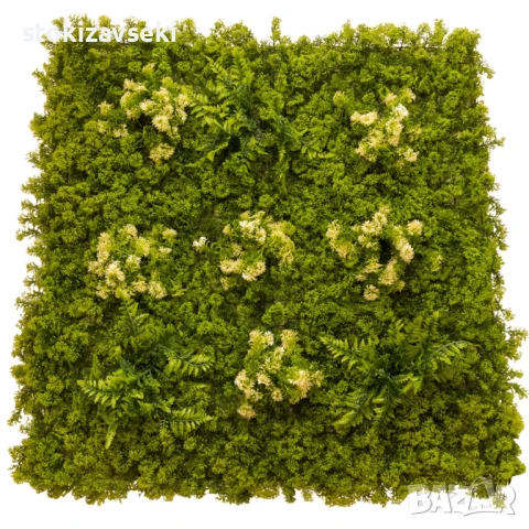 Зелено пано за стена, 100*100 см