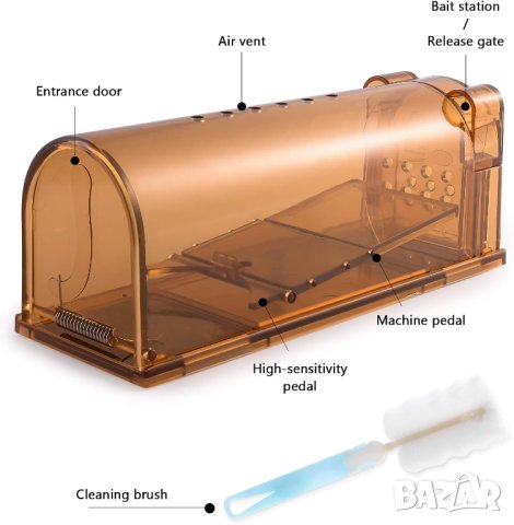 Хуманен капан за мишки, комплект от 4 бр. X0014HIVN9, снимка 2 - Други стоки за дома - 43409715