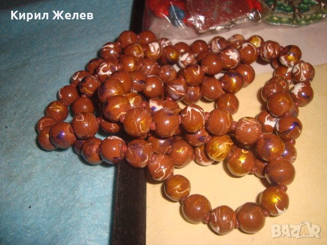 ВИНТИДЖ АРТ КРАСИВО КОЛИЕ СИНТЕТИКА КАТАЛИН ГЕРДАН ОГЪРЛИЦА 27141, снимка 6 - Колиета, медальони, синджири - 35078649