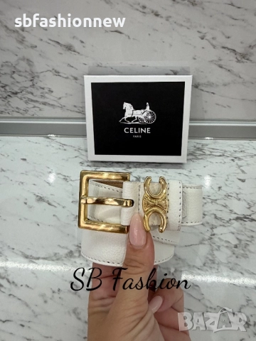 Celine естествена кожа колан в кутия 