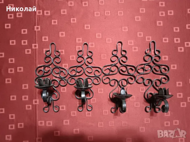 Железен свещник / ковано желязо