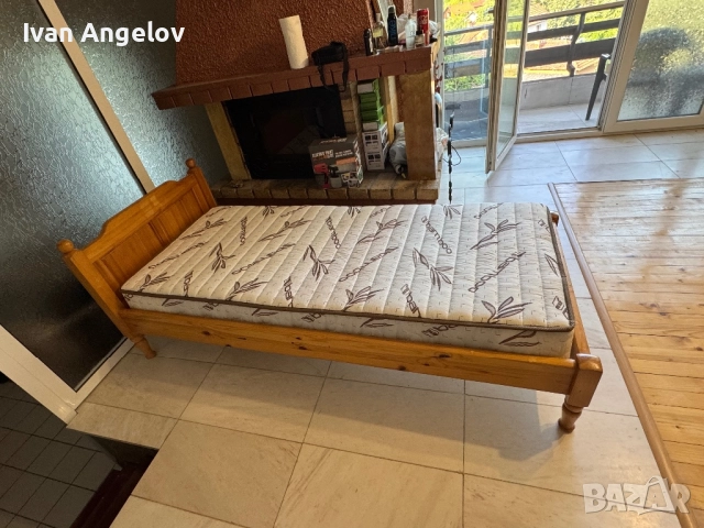 Легло с матрак масив , снимка 3 - Спални и легла - 52550311