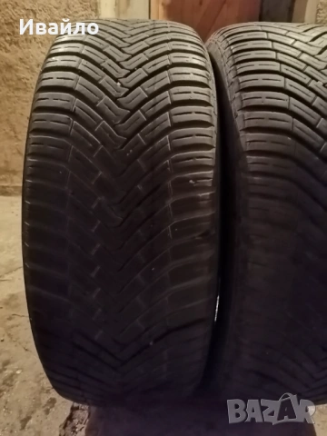 Продавам 2 броя зимни гуми 205.55.16 на 1 сезон дот 2021 Контентал , снимка 2 - Гуми и джанти - 53117040